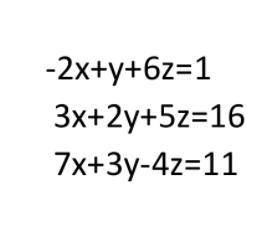 ALGEBRA 2 Solve this system of equations for z, or put no solution or infinitely many.