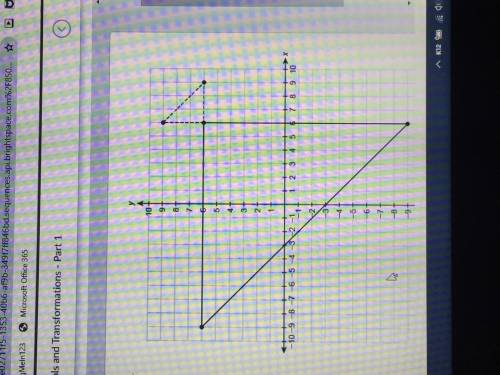 The dashed triangle is the image of the solid triangle. The center of dilation is (6,6). What is th