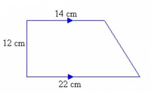 What is the total area of the following composite figure?

308 square cm
168 square cm
216 square