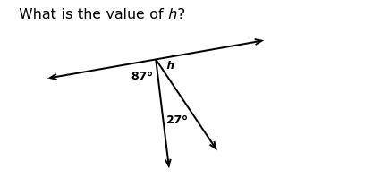 What is the value of h?