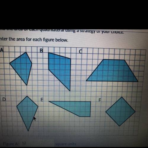 PLEASE HELP FAST Find the area of each quadrilateral.