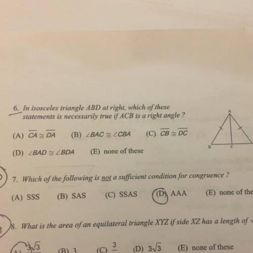 Need help with number 6 please.