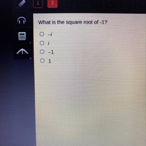 What is the square root of -1