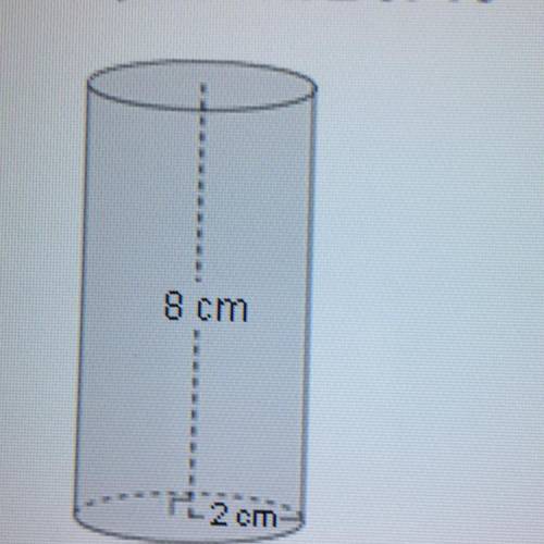 The surface area of the above figure is?