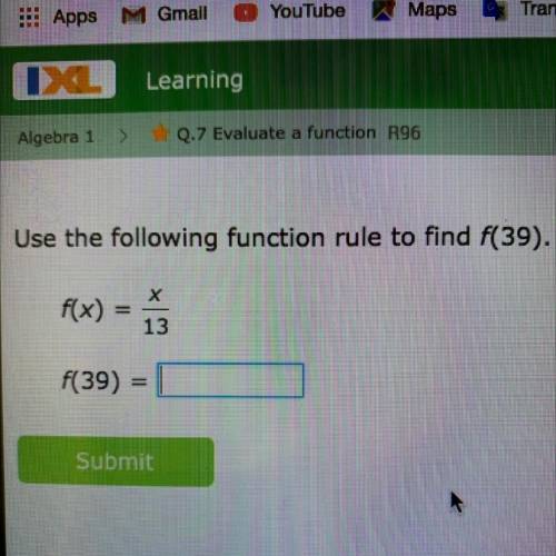 Use the following function rule to find f(39)