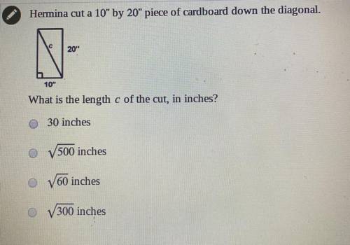 What is the length of c in inches