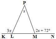 Find the value of x in each case:
L, M ∈ KN
