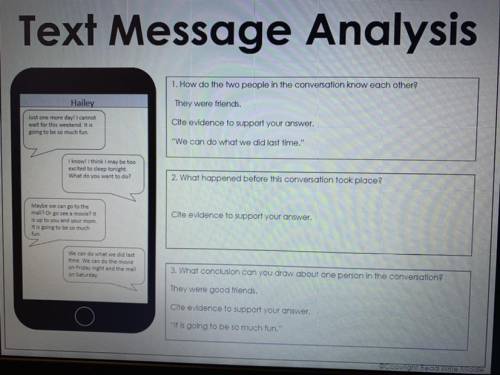 This is another text message analysis