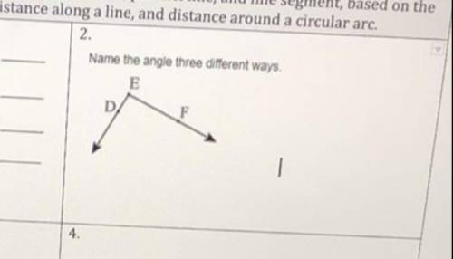 PLEASE HELP name the angle in 3 different ways