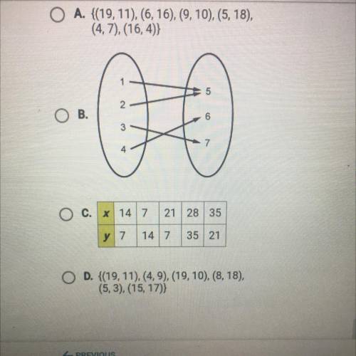 Which relation is not a function?￼ PLEASE HELP ASAP