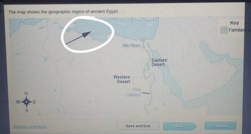 Which body of water is the arrow pointing to on the map?

Red sea Arabian Sea Indian OceanMediterr