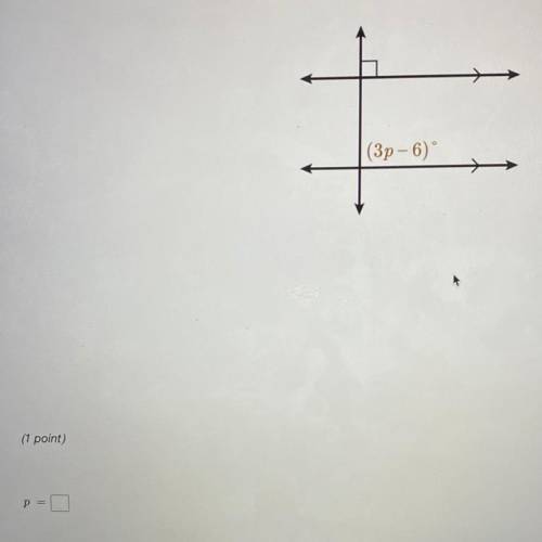 Help view the picture find the value of p