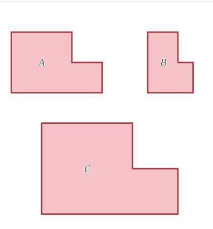 Here are three figures. Two are similar and one is not.

Explain which figures you think are simil