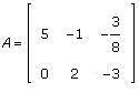 Identify the dimensions of A.

A - 2 x 3
B - 3 x 3
C - 0 2 -3
D - 2 x 2
(I have the same questions