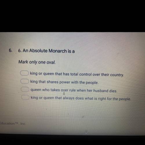 An absolute monarch is a...