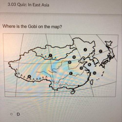 10 Points!! 
Where is the Gobi on the map?