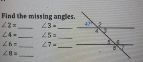 (50 points!) Find the missing angles