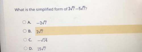 What is the simplified form of 37 - 57
