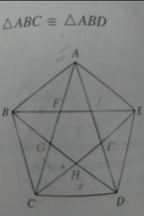 Name 9 triangles that appear congruent to AGB.