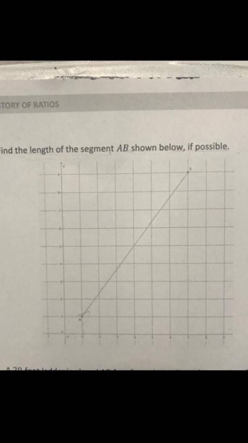 O1.Find the length of the segment AB shown below, if possible.