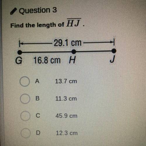 Find the length of HJ.