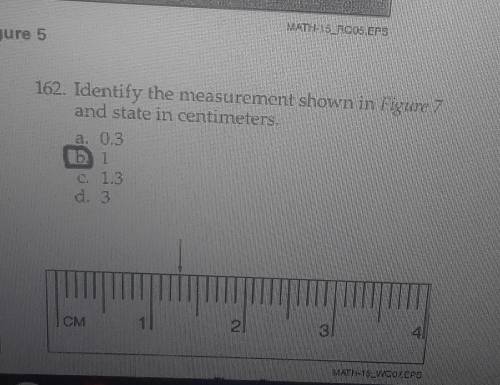 Identify the measurement shown in figure 7 and state in centimeters