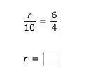 Solve for r in the proportion.