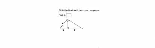 Can someone pls answer this geometry question.

Fill in the blank with the correct response.
Find