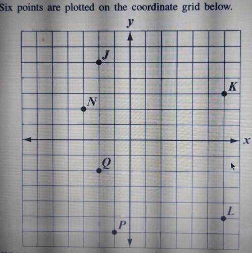 Which two points lie on a line with a slope closest to zero ?