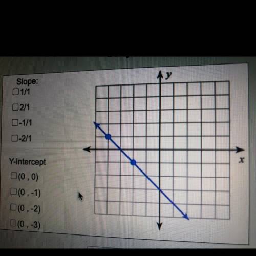What is the slope and y intercept?