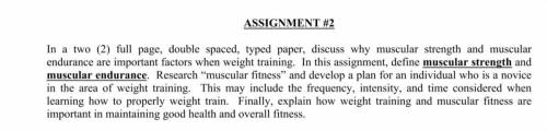 So I need help with this 8th grade Writing assessment for pe so if you can at least do 2 or 3 parag