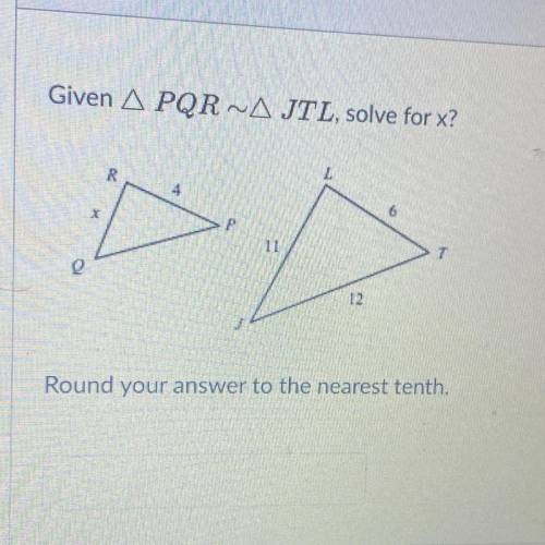 Solve and round to the nearest tenth! Brainliest for right answer