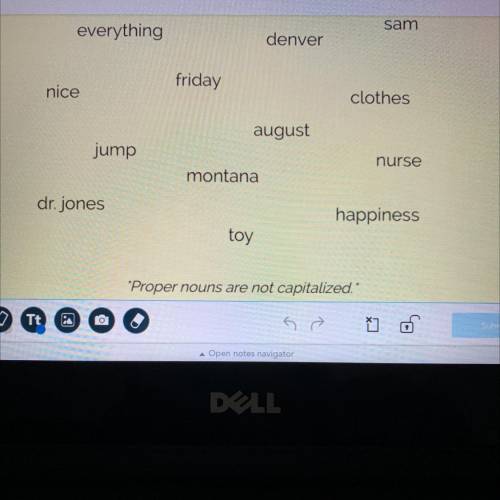 Read the words below. Circle all the nouns that should be capitalized.
Which ones are nouns?