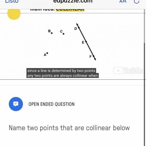 Collinear two points