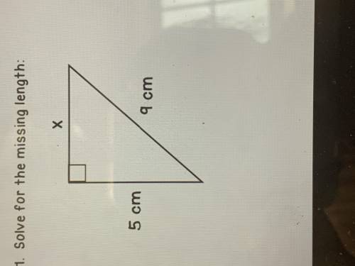 Solve the missing length