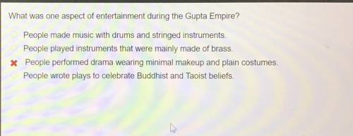 Gupta Empire. Question and answers below. Please help. Thanks