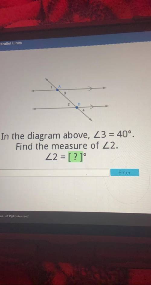 What would be the measure of angle 2?