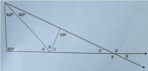 PLS HELP 50 POINTS 
Find the measures of angles A-G.