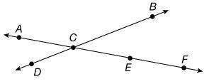 Which of the following name a line segment in the drawing?