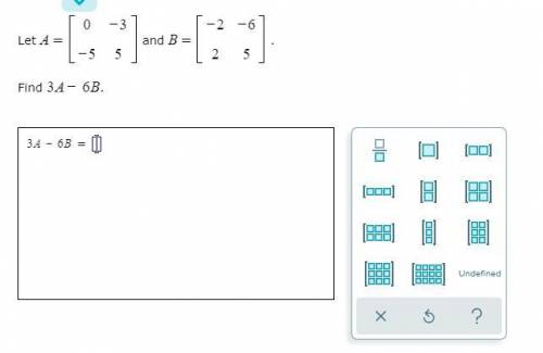 Linear combination of matrices .