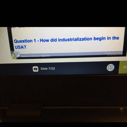 How did industrialization begin in the USA?