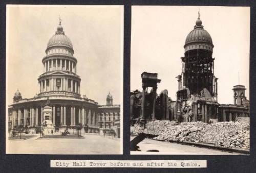 How would the pictures below help you understand a newspaper story about the 1906 San Francisco ear