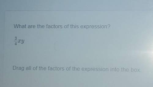 What are the factors of this expression 3/4 xy