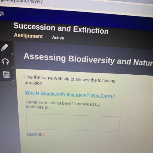Use the same website to answer the following

question.
Why Is Biodiversity Important? Who Cares?