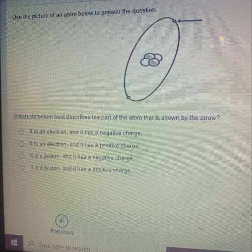 Use the picture of an atom below to answer the question

Which statement best describes the part o