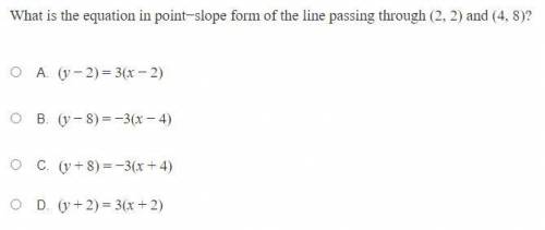 Point Slope Equation