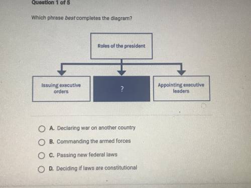 pls hep asap!! Which phrase best completes the diagram? A. Declaring war on another country B. Comm