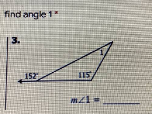 Find the angle 1 in this photos
