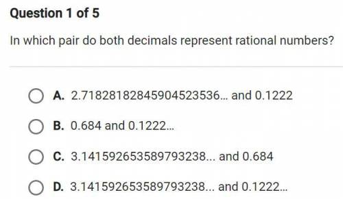 In which pair do both decimals represent rational numbers?