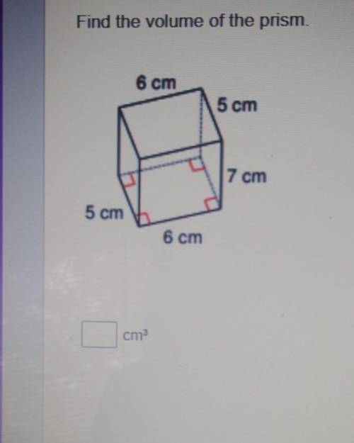 Find a volume of a prism
